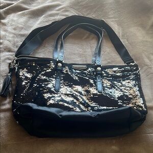 George Gina & Lucy Sequin Black Tote Bag